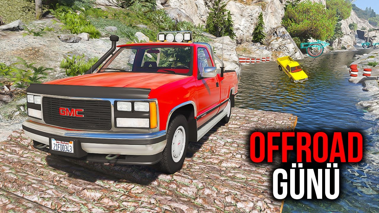 Eski Pikap Arabalar OffRoad Parkurunda Yarışıyor !!! Örümcek Abi ile GTA 5