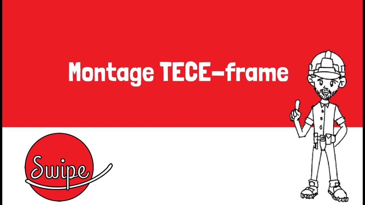 Swipe WC - TECE frame monteren