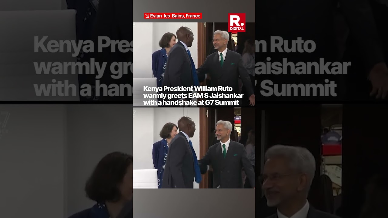 Kenya President Shares Warm Handshake With EAM Jaishankar At G7