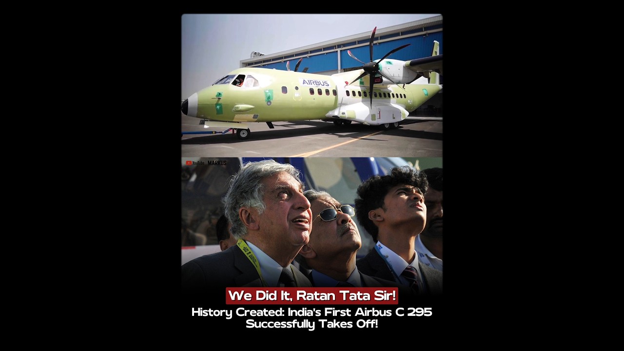 India's First Made-In-India Airbus C295 Completes Test Flight! 🇮🇳 | #shorts