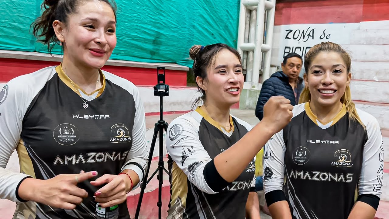 😱PARTIDAZO DE INFARTO0🔥Las AMAZONAS I SILVY, GÉNESIS y PATY en el Redondel de Ajaví🏐💥
