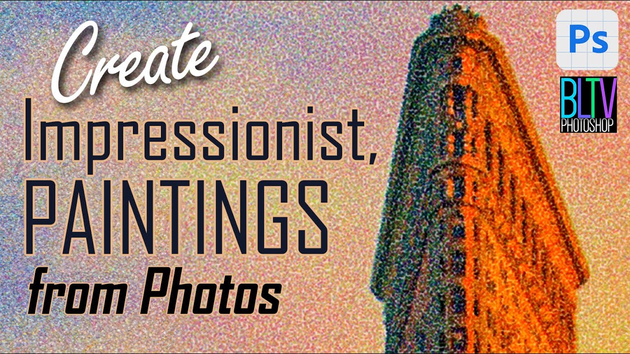 How to Create Beautiful Impressionist Pointillist Paintings From Photos in Photoshop
