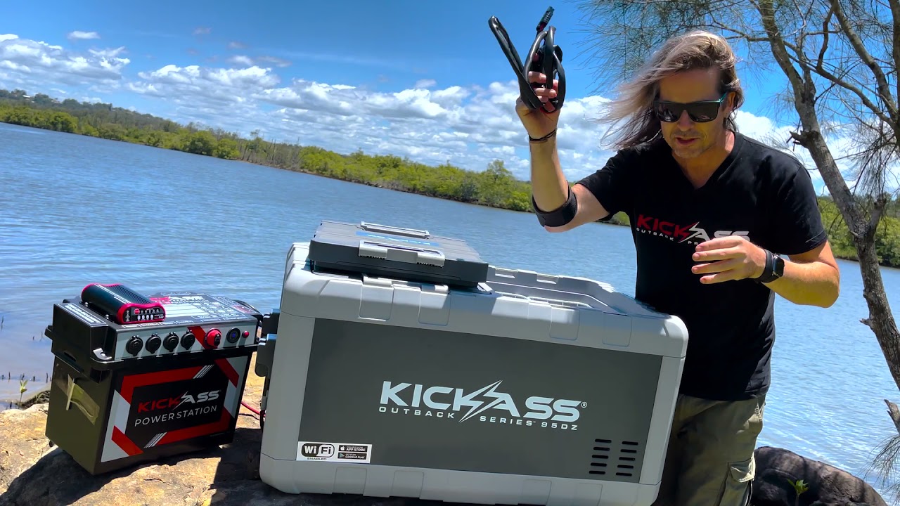 KickAss 95L Outback Series dual zone portable fridge / freezer. 4wd, campers, RV's and caravans.