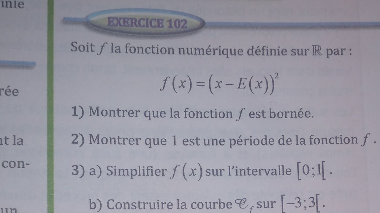 1 bac sm généralités sur les fonctions ex 102 page 71