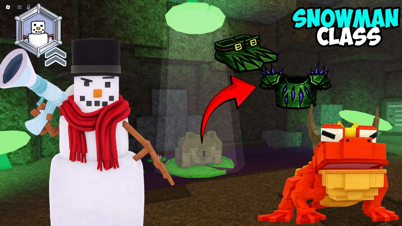 How to Complete Frog Invasion With Snowman Class in 99 Nights in the Forest  | Roblox