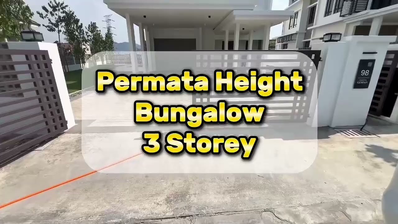 【Permata Gemma @ Gombak Heights】  3-Storey Bungalow, 6+1 Rooms 6+1 Baths, Freehold, Individual Title