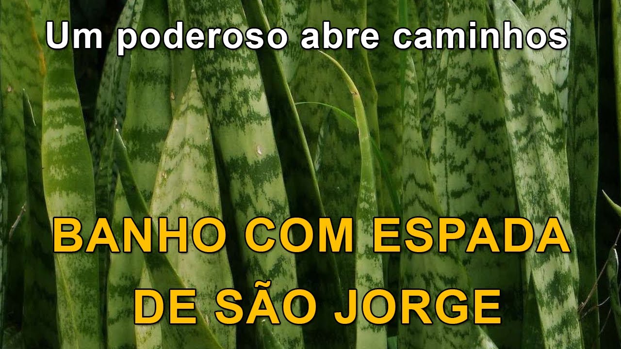 O poderoso banho com Espada de S&atilde;o Jorge (Saiba tudo neste v&iacute;deo)
