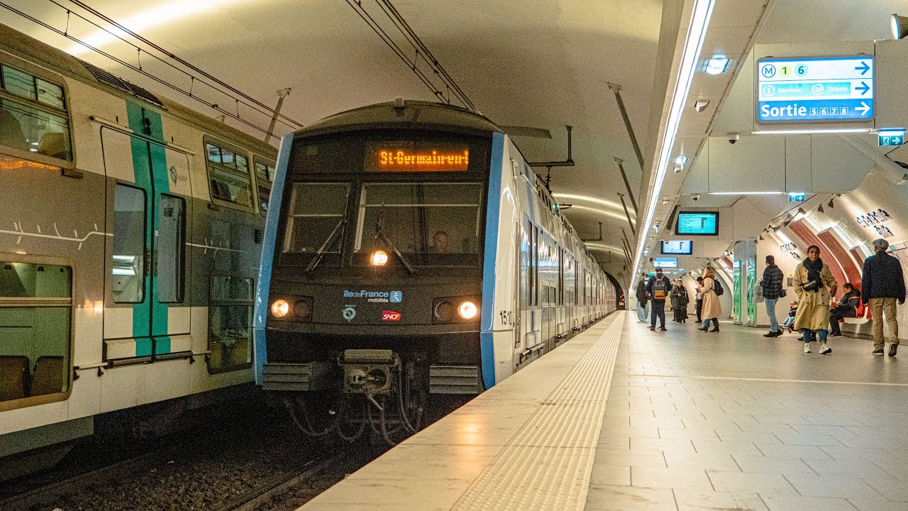 4K : PARIS TRAINS RER : COMPILATION TRAINS MI09 + MI2N IDFM
