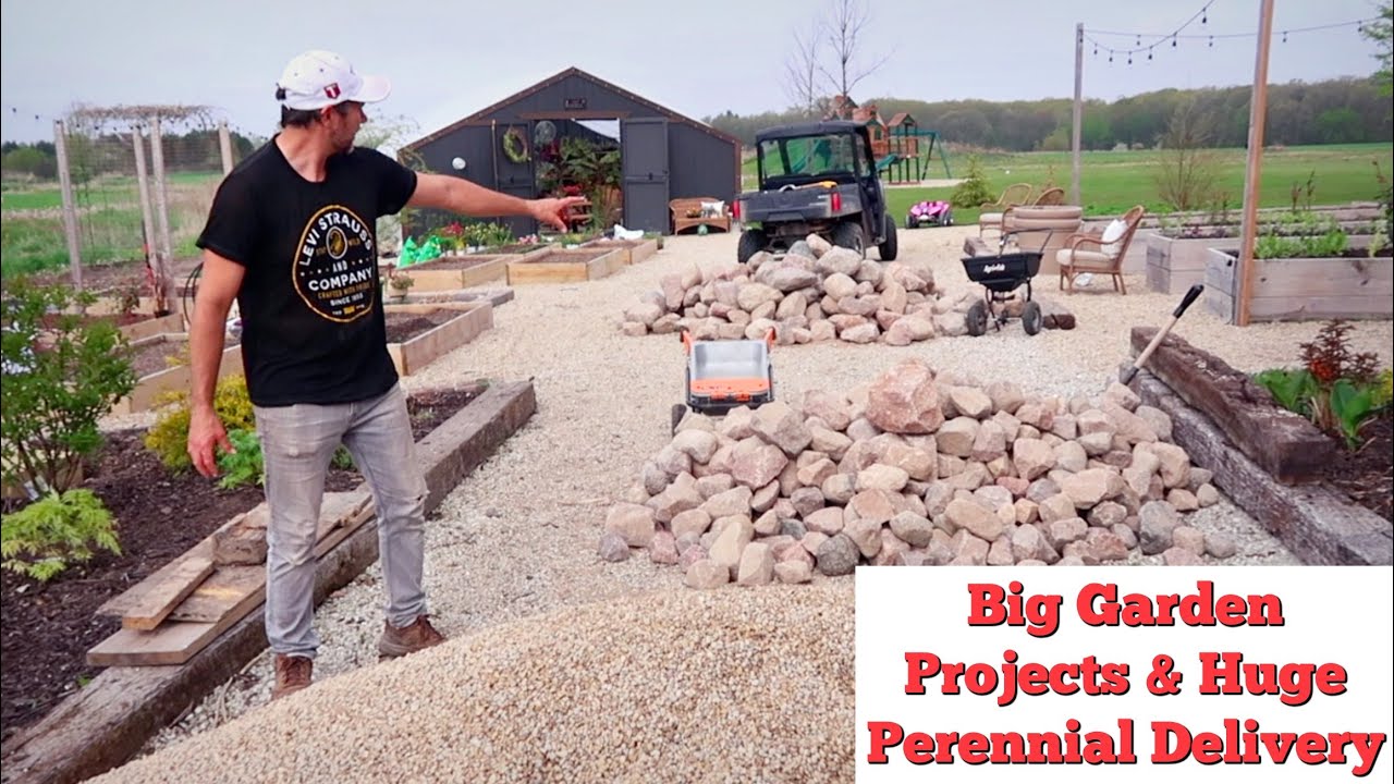 Huge Perennial Delivery | Flooding | Garden Project Progress | Garden Design // Garden Farm