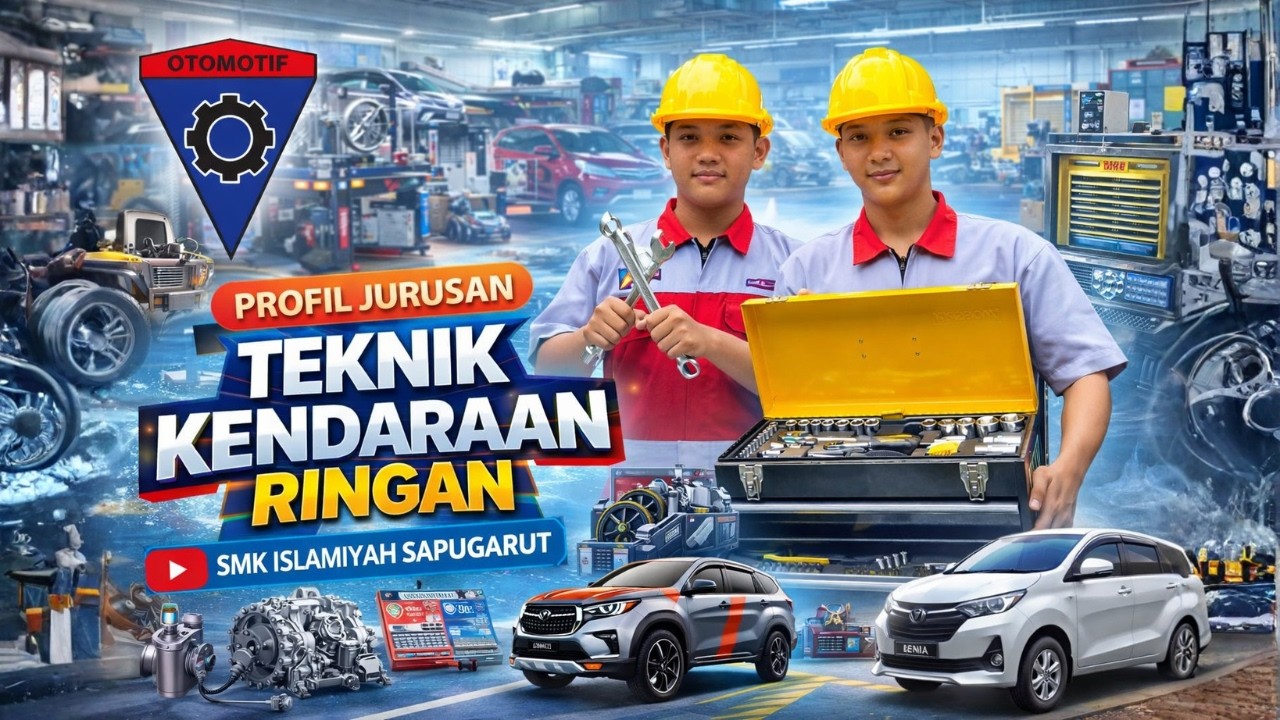 PROFIL JURUSAN TEKNIK KENDARAAN RINGAN – SMK ISLAMIYAH SAPUGARUT | SIAP JADI MEKANIK MOBIL MAHIR