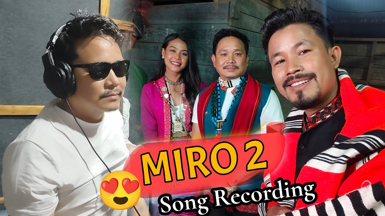 Singer Dr. Delong Padung | MIRO 2 song Dubbing at Gomug Studio | Adi Folk Fusion