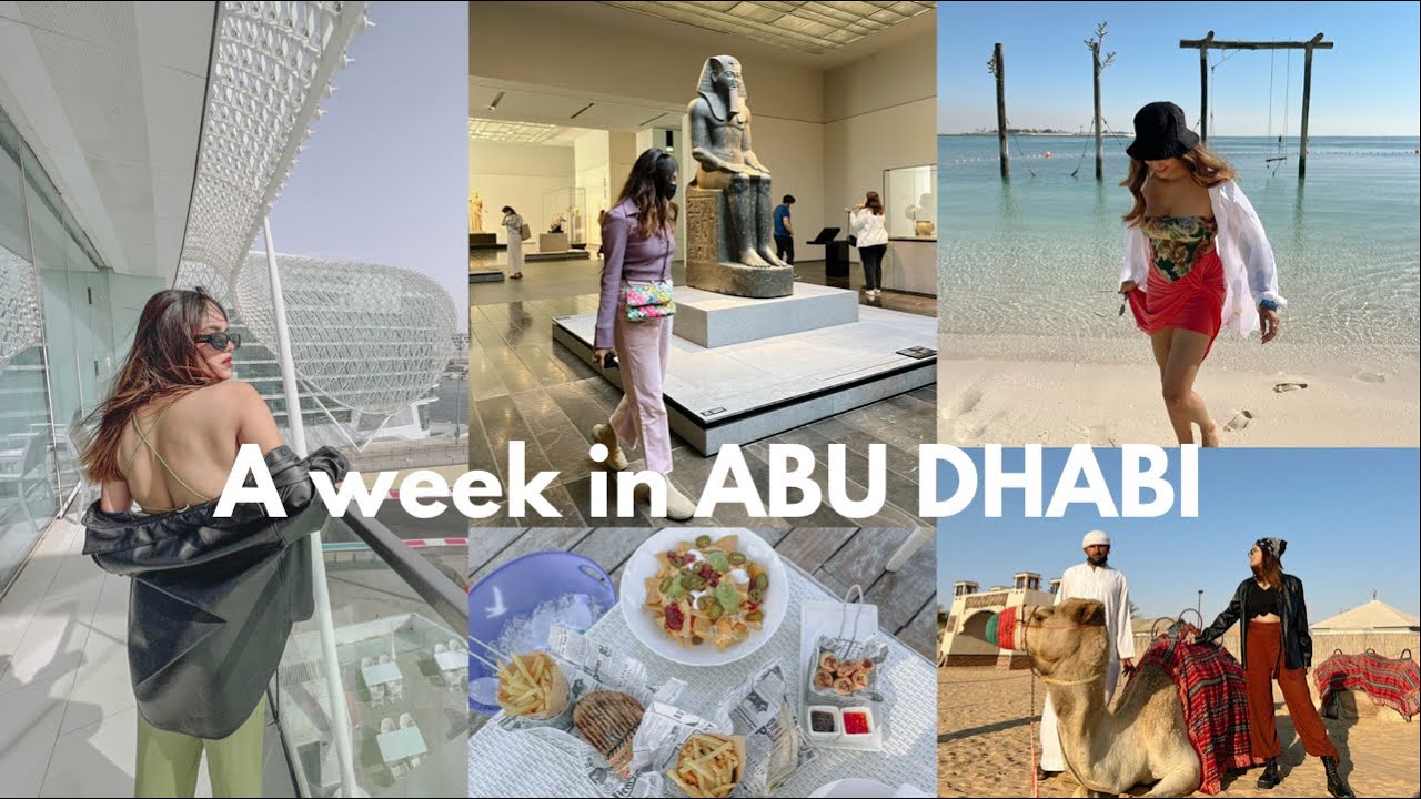 ABU DHABI VLOG | F1 racing cars, louvre museum, beautiful beaches, desert vibes, lots of food & more
