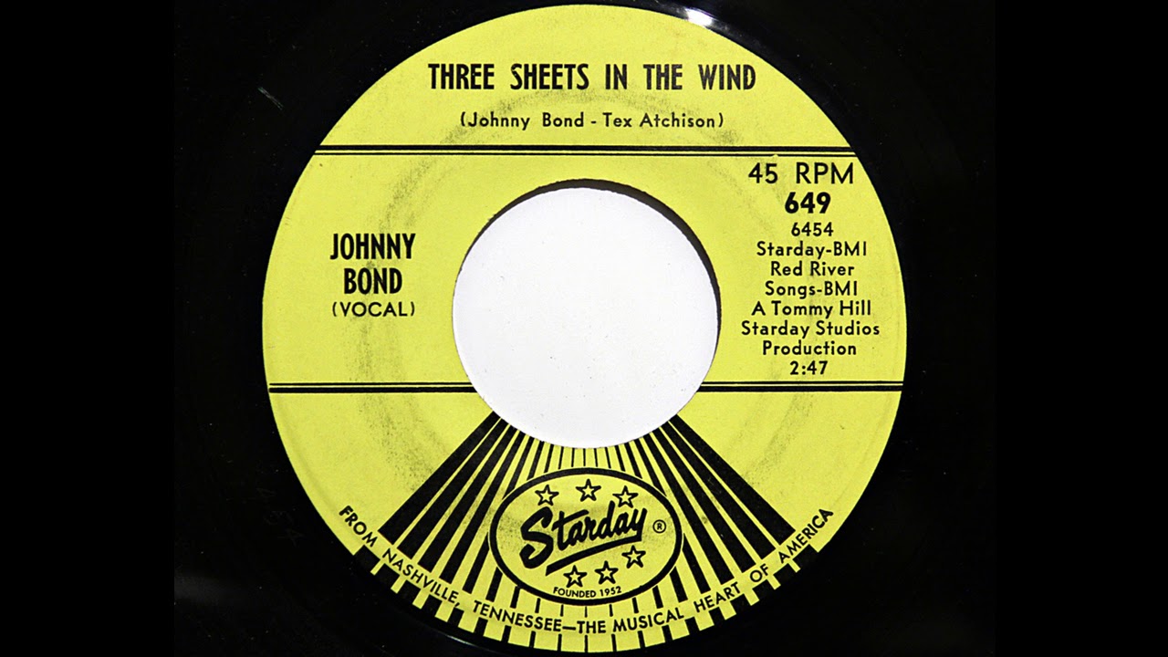 Johnny Bond - Three Sheets In The Wind (Starday 649)