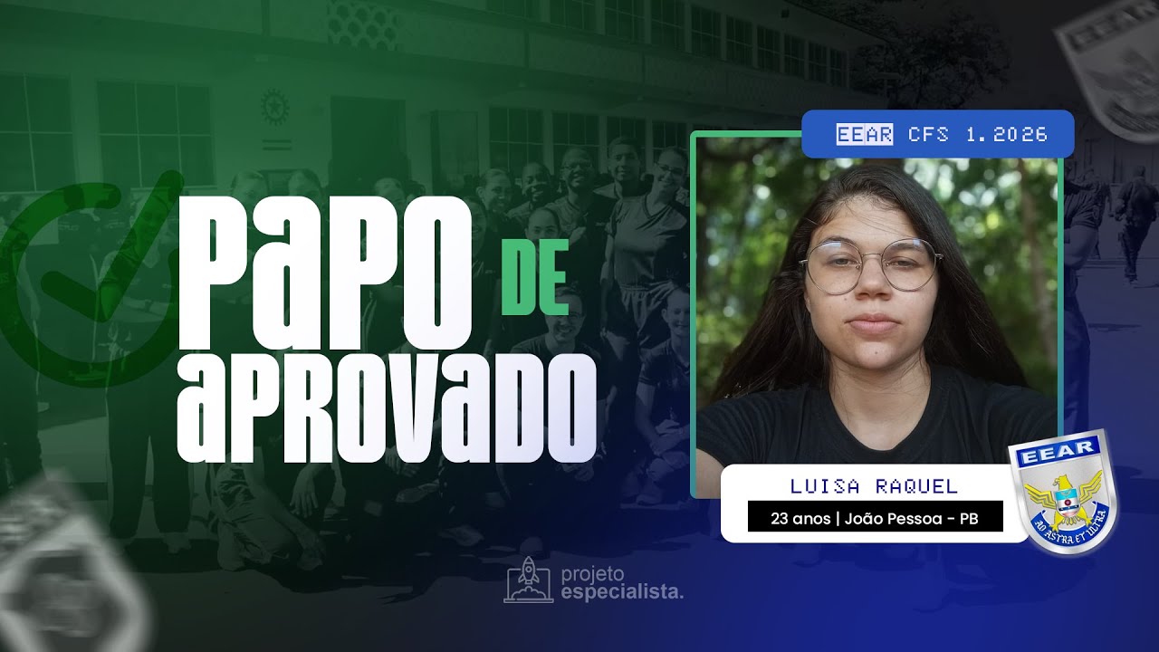 Papo de Aprovado - Luisa Raquel (Aprovado no CFS 1/2026)