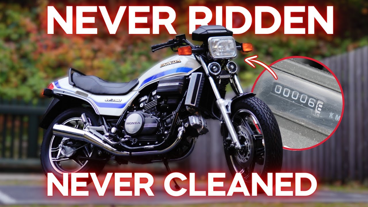 First Wash in 42 Years! NEW 1982 Honda VF 750 S Barn Find!