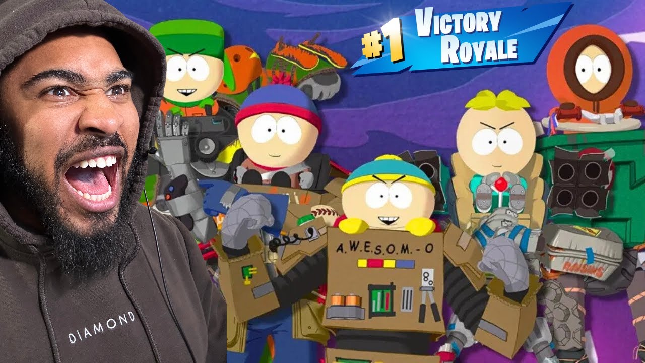 Winning in Fortnite w/ EVERY South Park Skin!