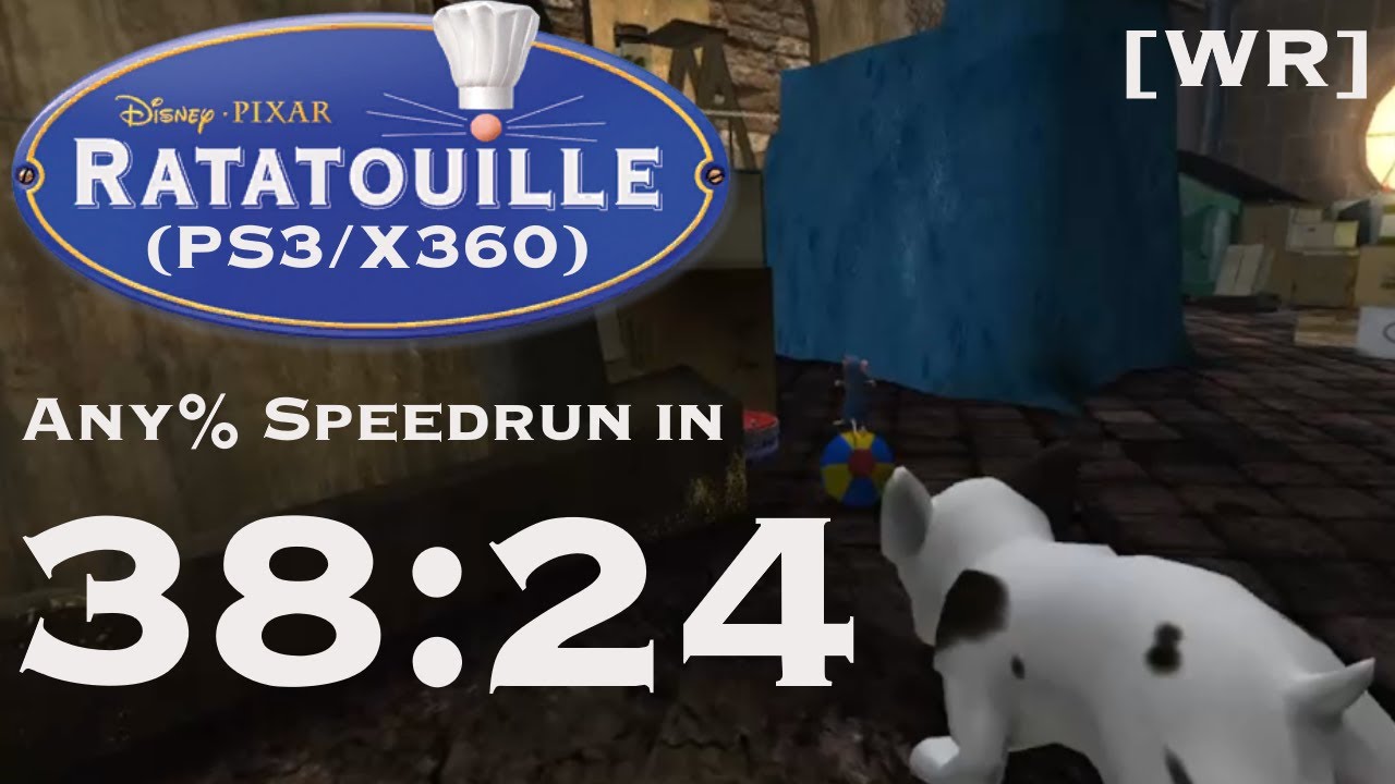 [FWR] Ratatouille (PS3/X360) Any% Speedrun in 38:24 IGT (43:33 RTA)