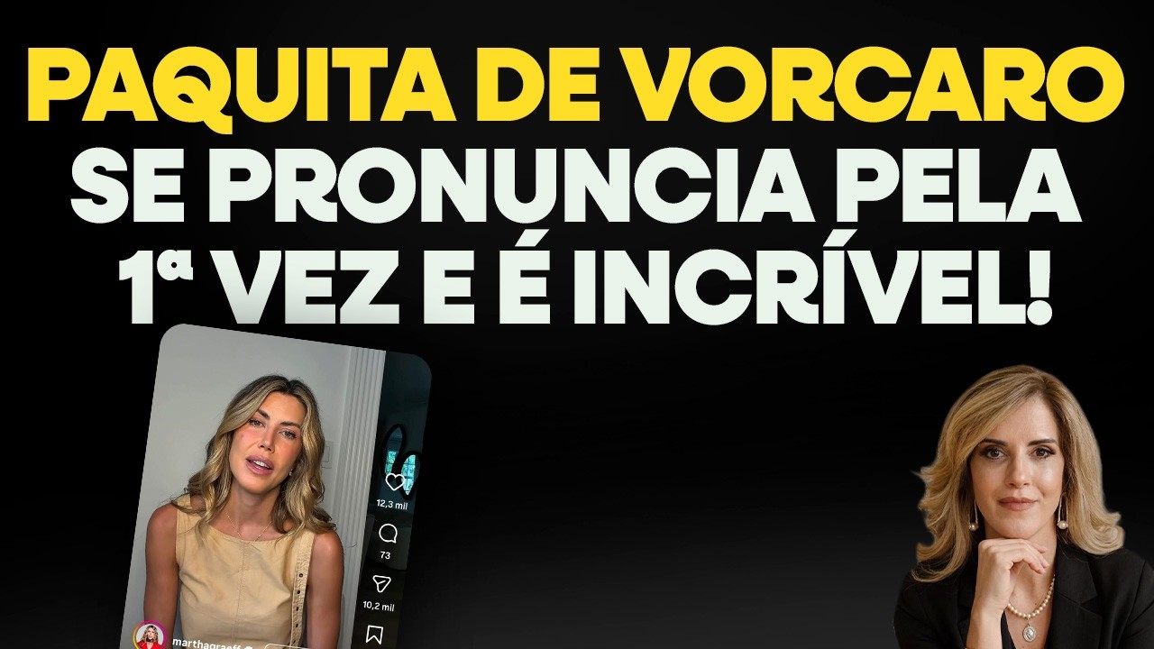 Meu react ao INCR&Iacute;VEL pronunciamento da paquita de Vorcaro!