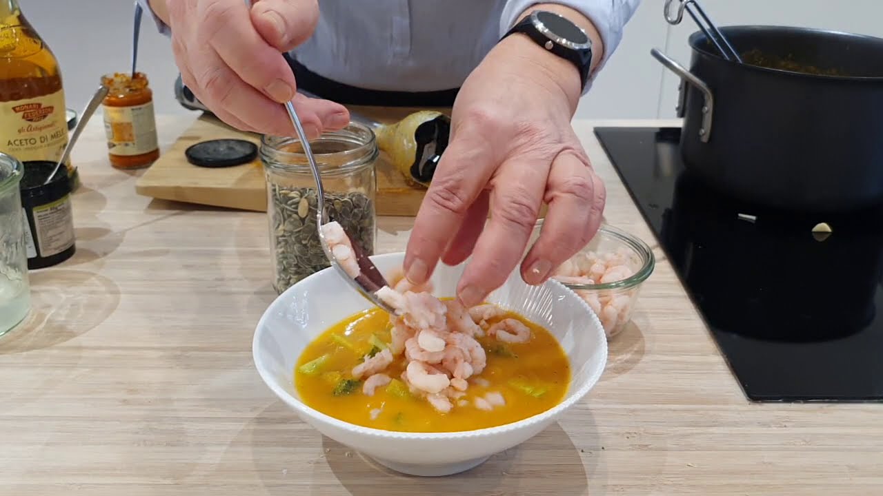 Nem, cremet karrysuppe