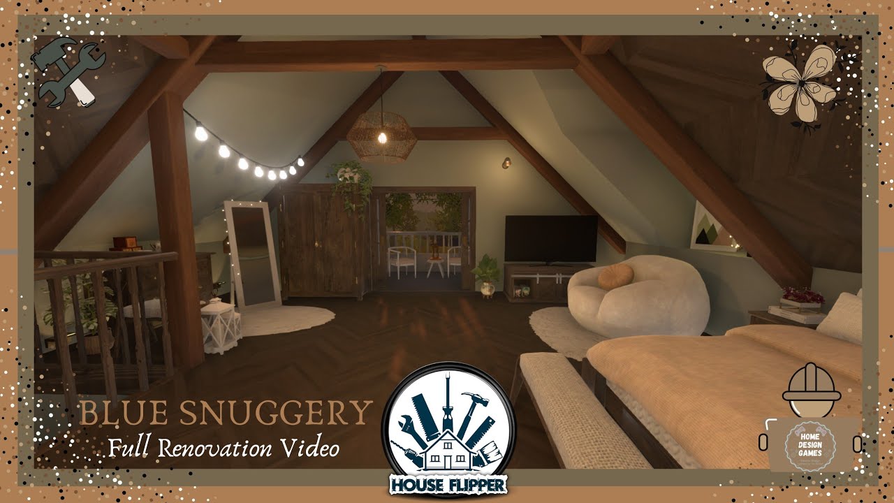 HOUSE FLIPPER|Blue Snuggery Into Boho house| Step By Step