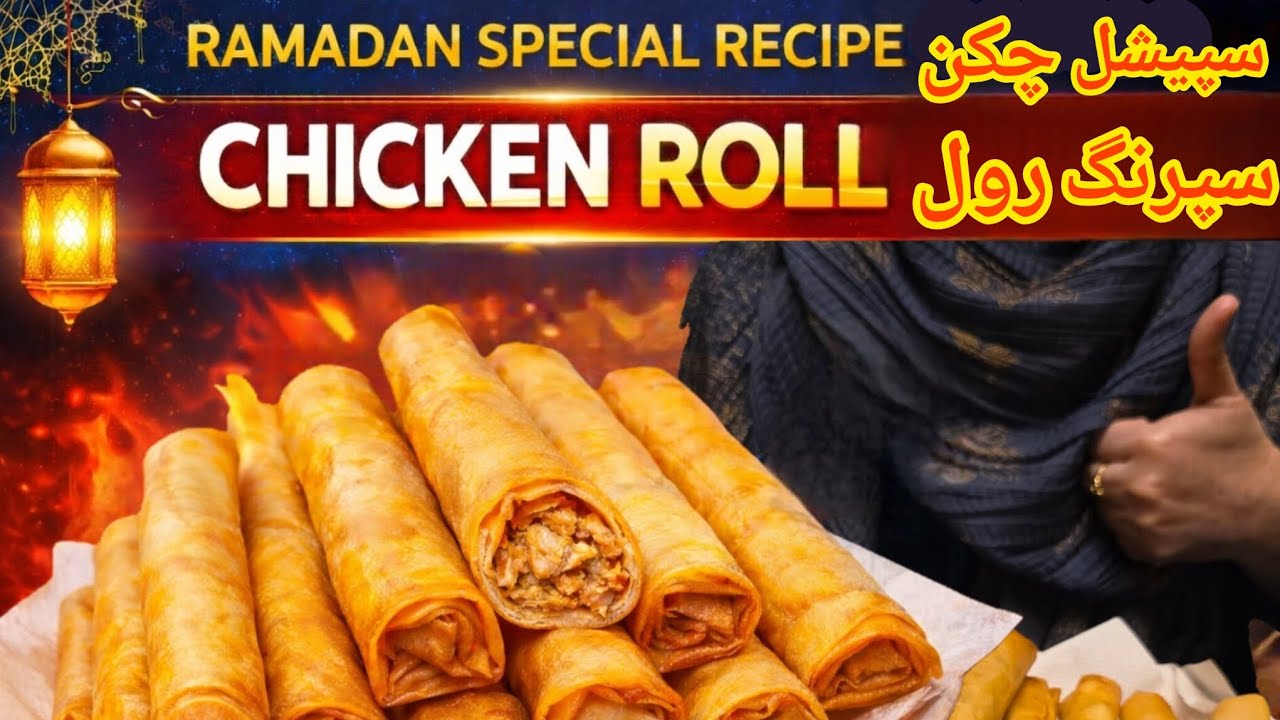Ramadan Special Chicken Spring Roll Recipe | Street Food Style Roll Easy And Simple 