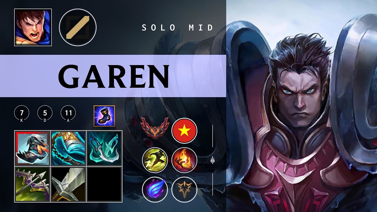 Garen Mid vs Xerath - VN Grandmaster Patch 26.03