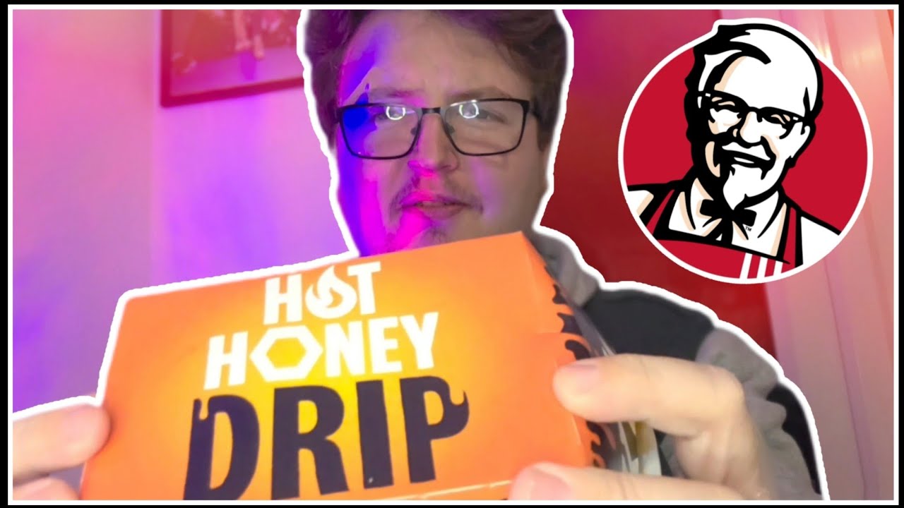 Trying KFC's Hot Honey Drip Burger for the First Time! - Food Reviews