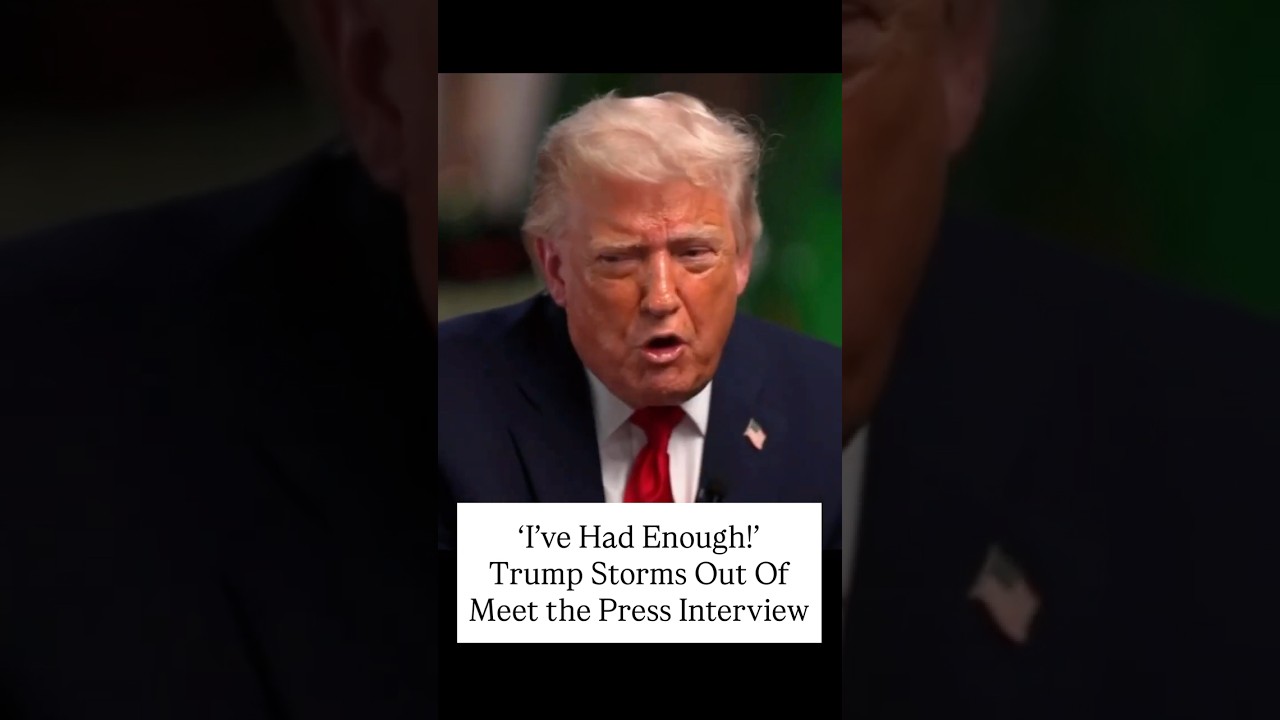 Трамп в ярости покинул интервью для Meet The Press