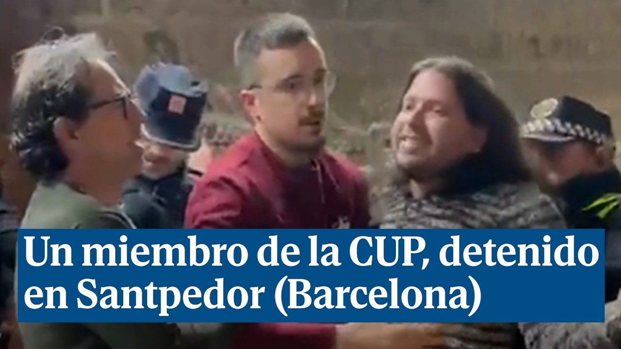 Un miembro de la CUP, detenido durante la toma de posesión de un concejal de Aliança