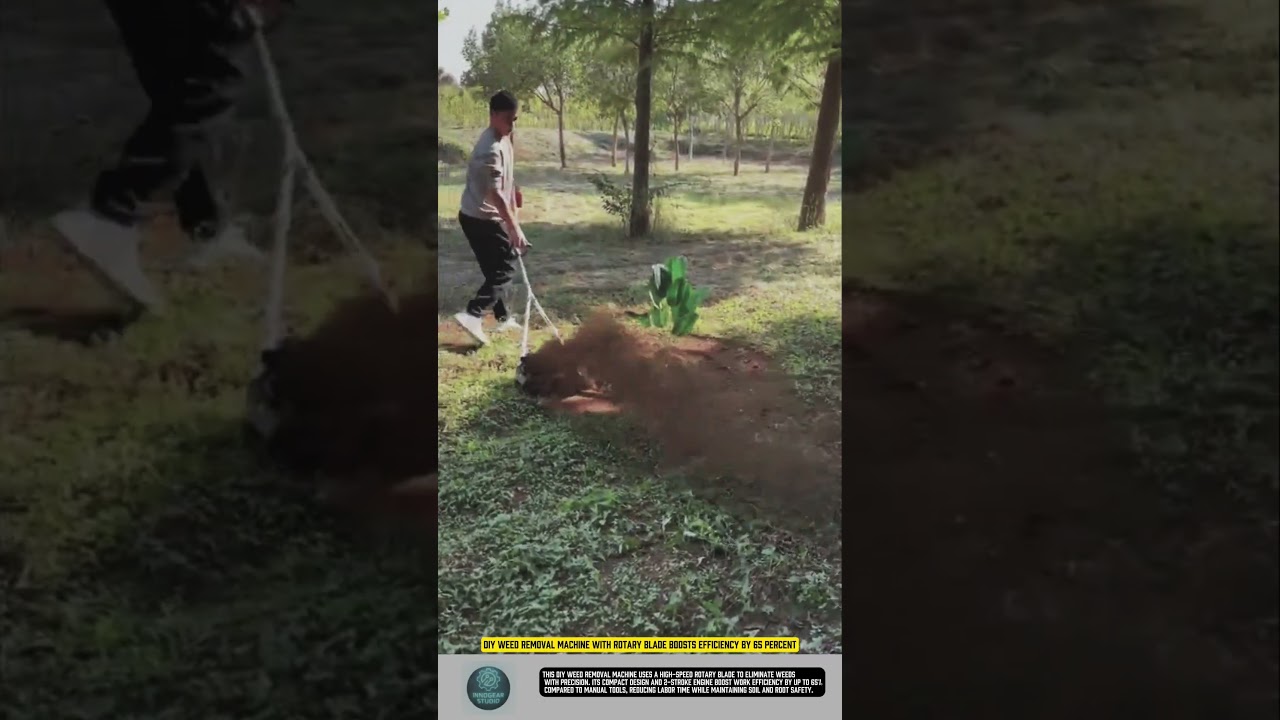 DIY Weed Removal Machine with Rotary Blade Boosts Efficiency by 65