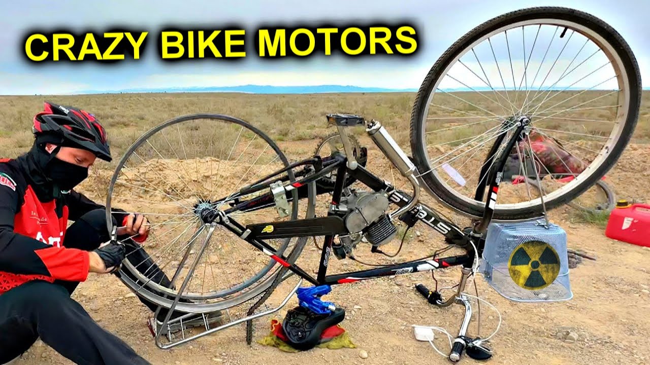✅A BIKE WITH A MOTOR BROKE IN THE DESERT OF KAZAKHSTAN!Bicycle trip with MOTORS to Nuclear Test Site