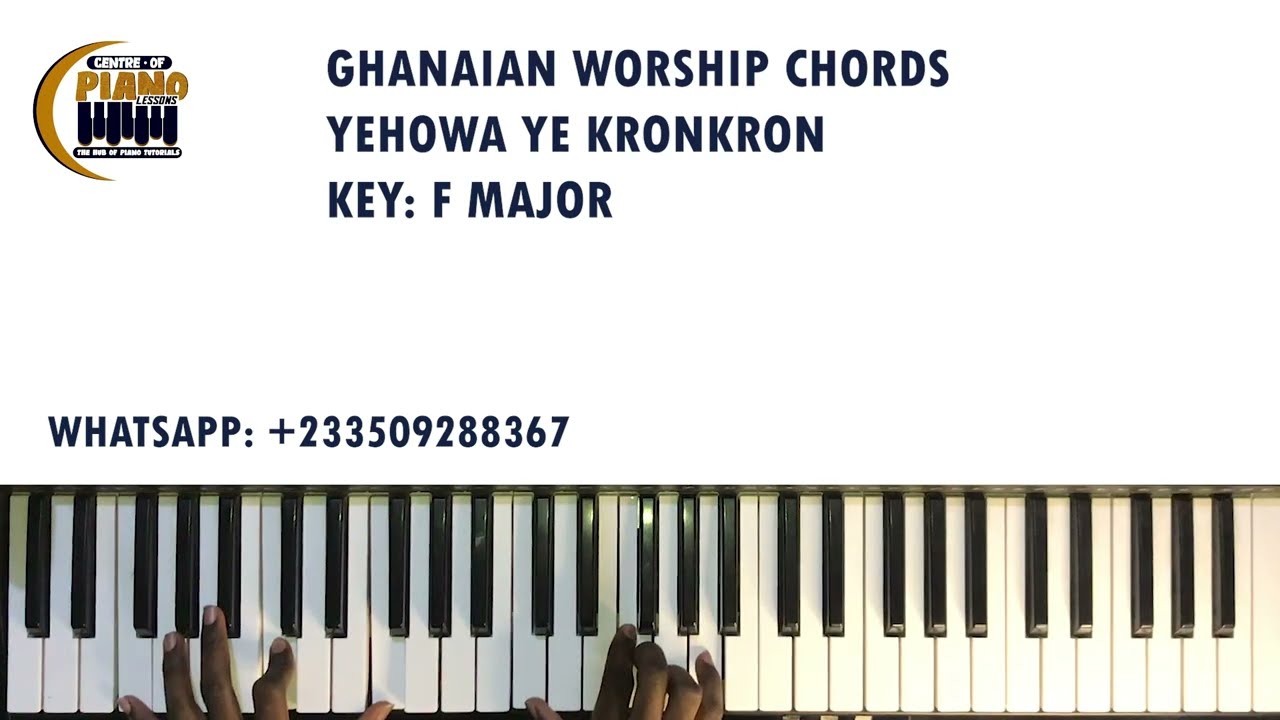 PLAY THESE GHANAIAN WORSHIP CHORDS AS AN ADVANCED OR BEGINNER || KEY F