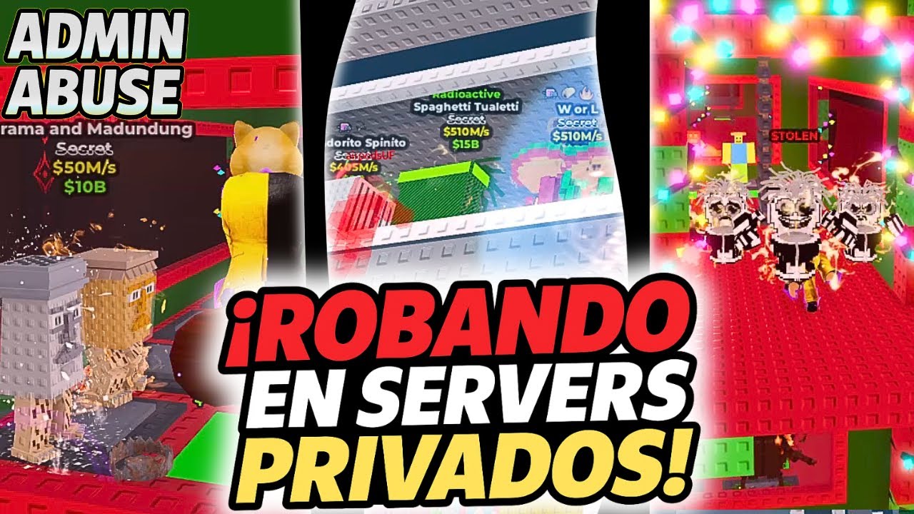 PERDÍ TODOS MIS BRAINROTS ROBANDO EN SERVIDORES PRIVADOS DESPUÉS DEL ADMIN ABUSE 💀😱