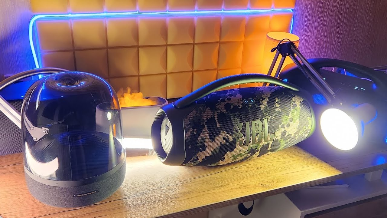 JBL Boombox 3 VS Harman kardon Aura studio 3 (Bass-test quality sound) ❤️&zwj;🔥