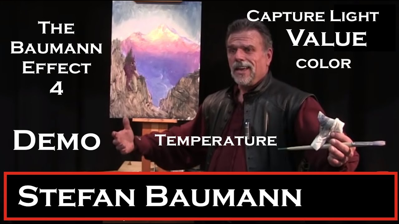 The Baumann Effect Painting Demo, capturing Light, Drawing, Value, Brush Strokes, Temperature, color