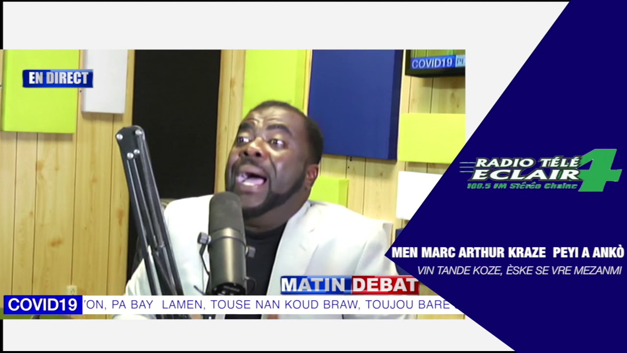 MEN MARC ARTHUR KRAZE PEYI A ANKÒ , MEZANMI VIN TANDE KOZE ( MATIN DEBAT )