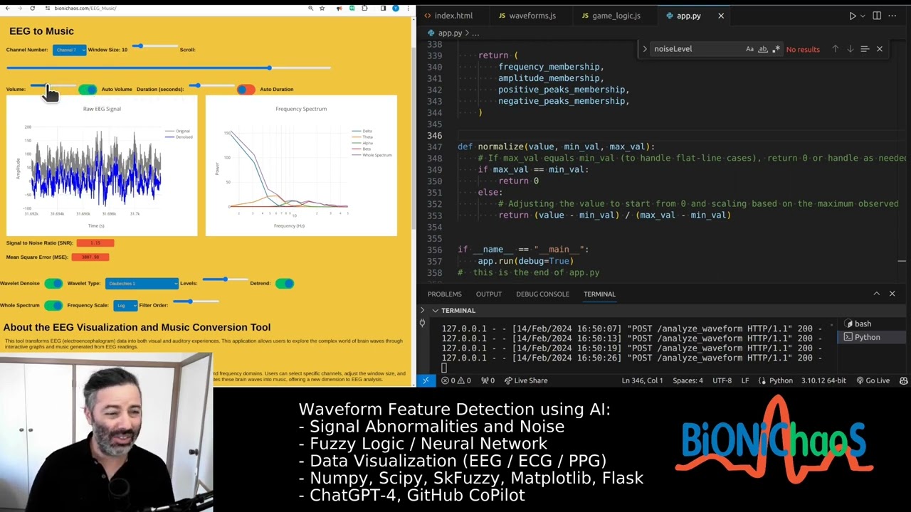 Exploring the EEG Sound Interface: Features, Bugs, and Future Optimizations