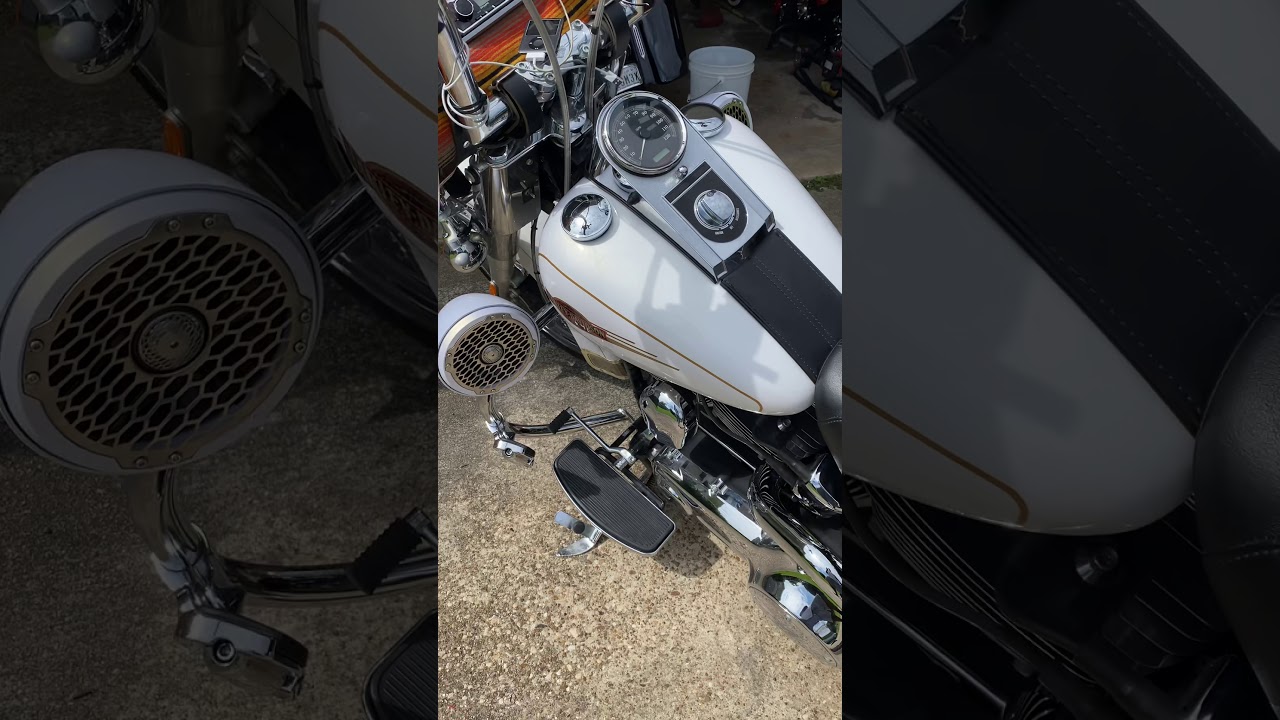 Bedroll beats upgraded 2007 heritage softail Ms Pearly sound system