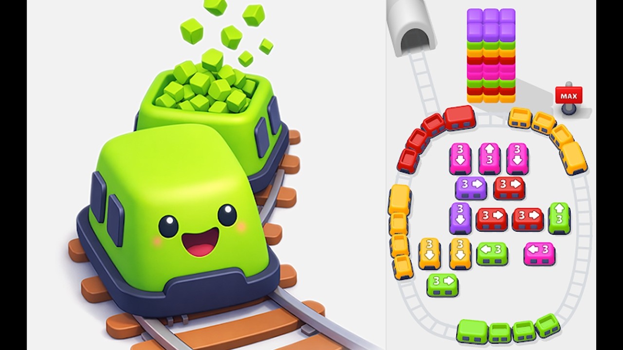 Train Flow Levels, Gameplay, Walkthrough | [IOS - Android] By Indigo Bunting