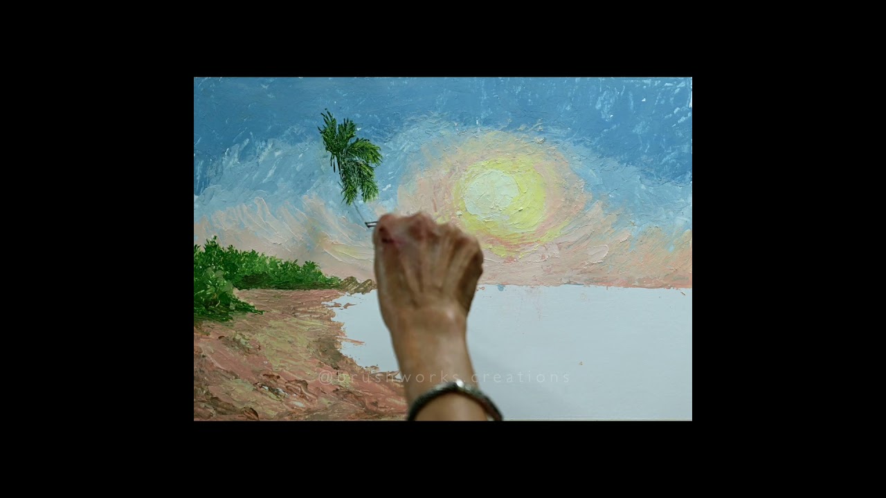 (Palette Knife) Painting Timelapse - Episode 15 - Carlisle Bay