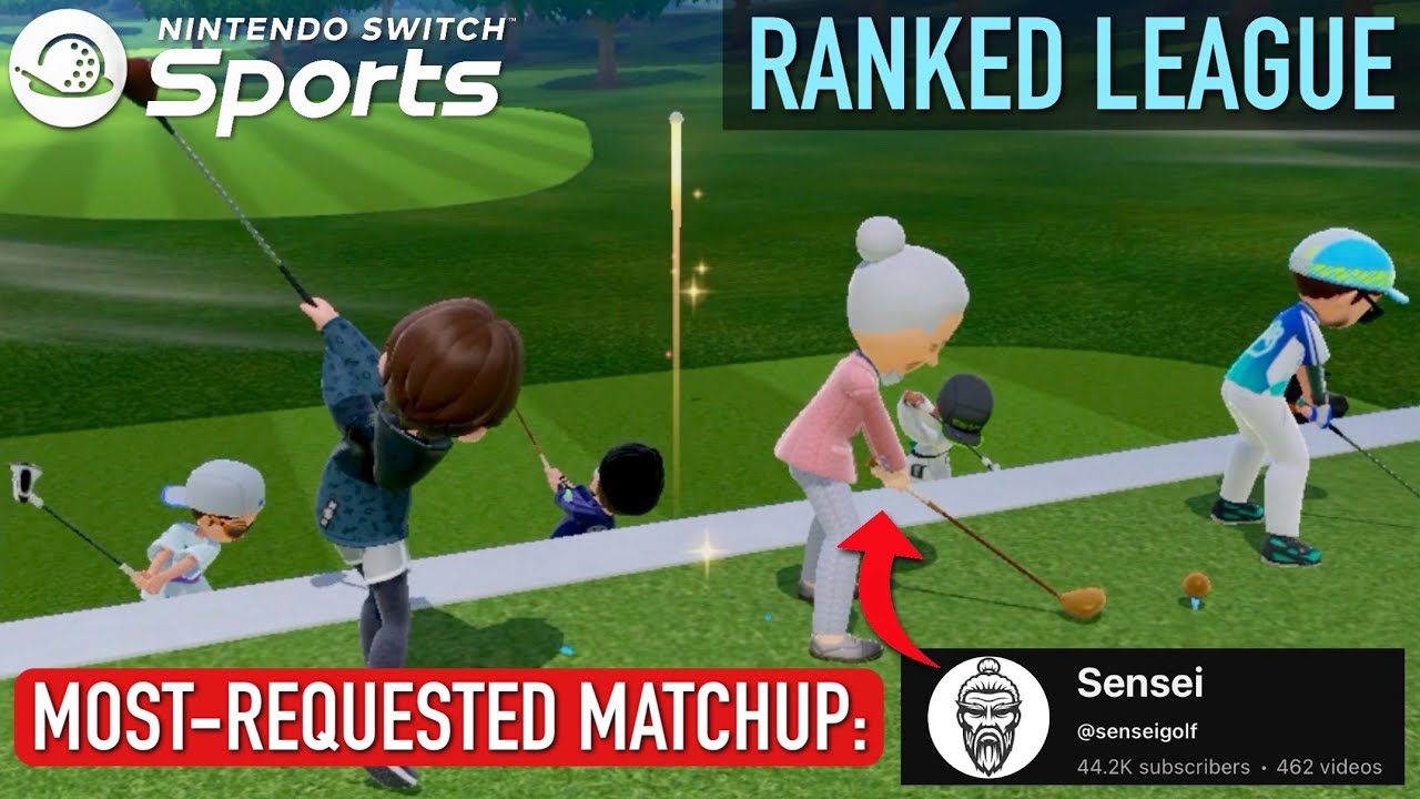 Battle of the YouTubers in RANKED Switch Sports Golf!