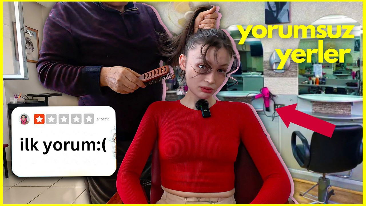 İNTERNETTEKİ YORUMSUZ MEKANLARI TEST ETTİM! (KUAFÖR, OTEL, RESTORAN...)