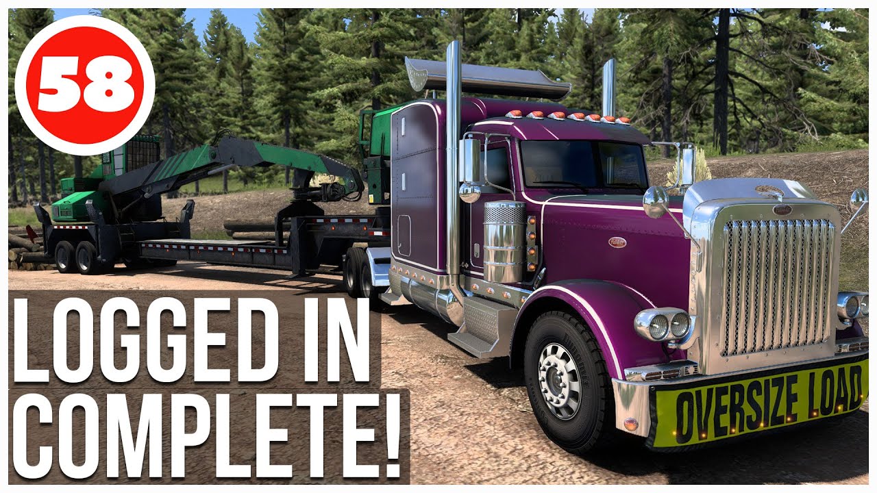 ATS | Logged In Achievement - Forestry Machinery DLC | American Truck Simulator Career | Episode 58