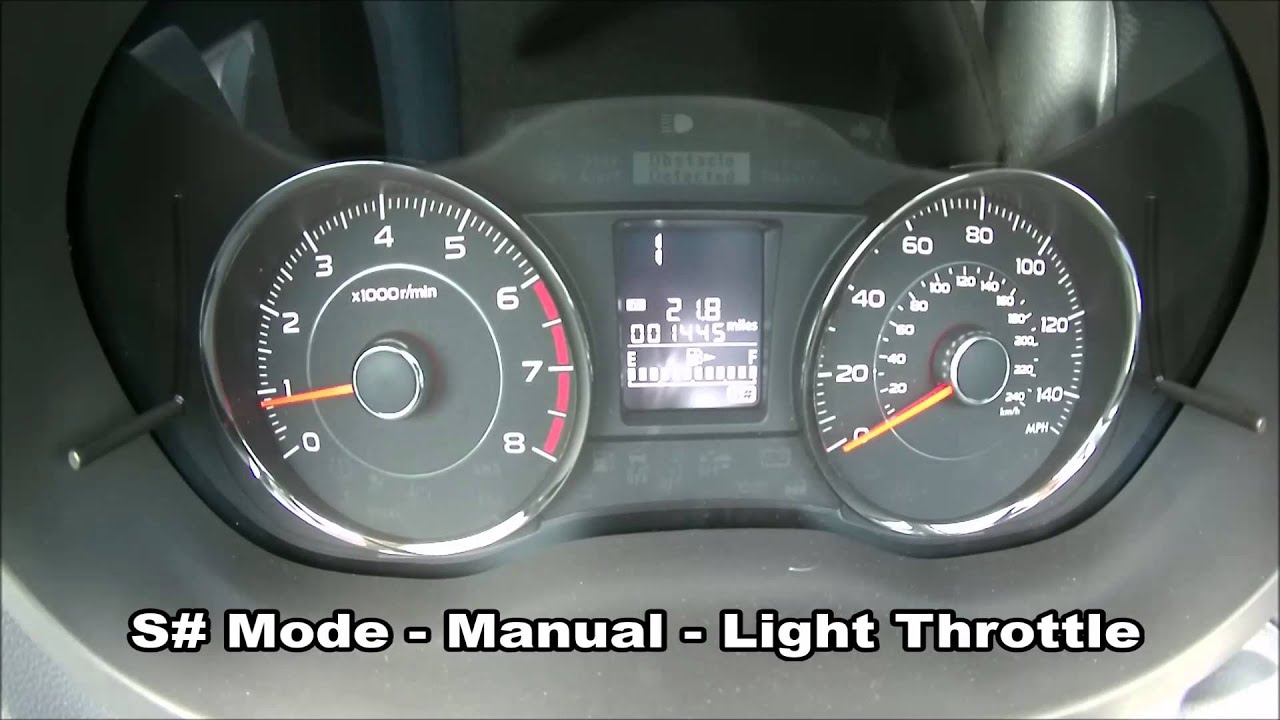 Subaru Forester XT CVT Driving Modes Comparison