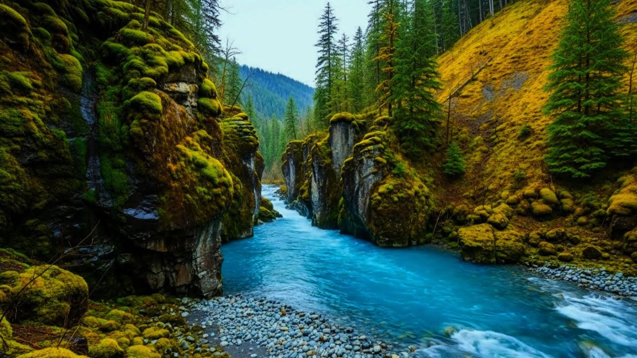 Peaceful Night by the Emerald Forest River | Soothing Sleep Sounds 🌿💧😴