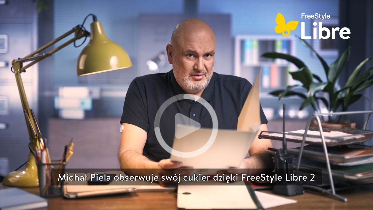 Michał Piela obserwuje swój cukier dzięki FreeStyle Libre 2