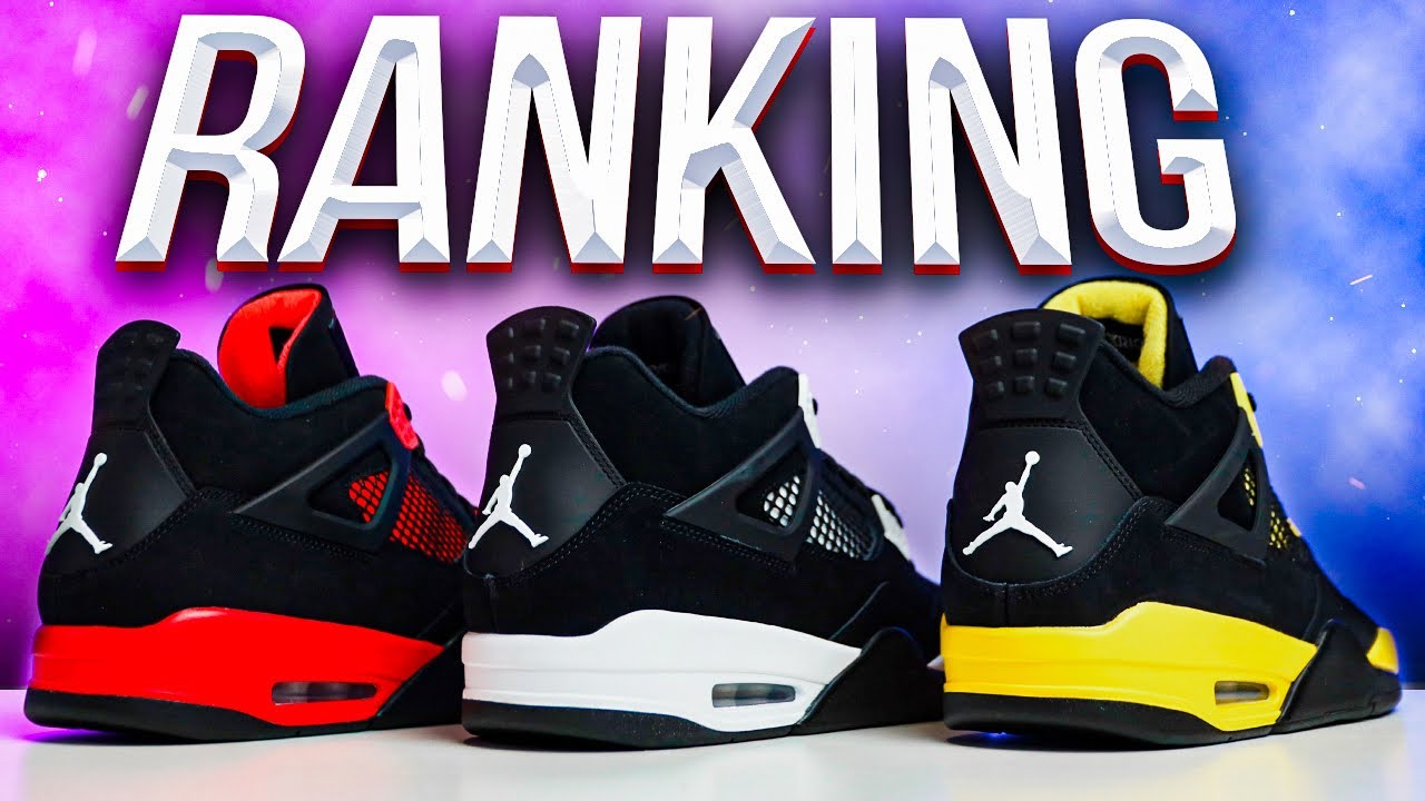 РЕЙТИНГ Air Jordan 4 Thunder (желтый, красный и белый)