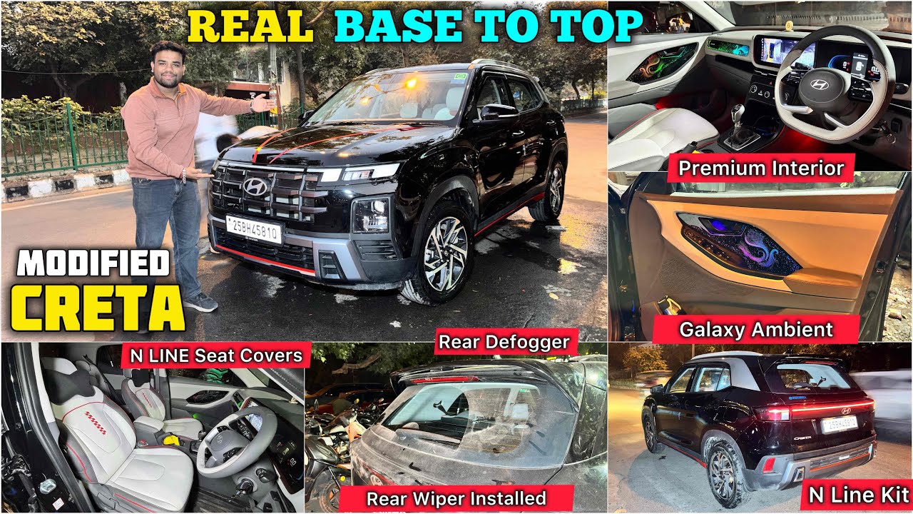 Hyundai Creta Base To Top Modification ✅ Hyundai Creta Base To Top Modified ✅ Creta 2025