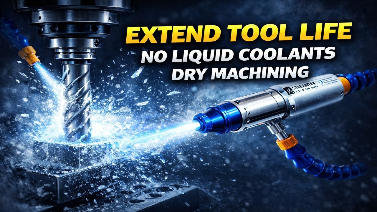 Cold Air Gun for Industrial Cooling | Streamtek Vortex Tool Cooler – No Electricity, No Moving Parts