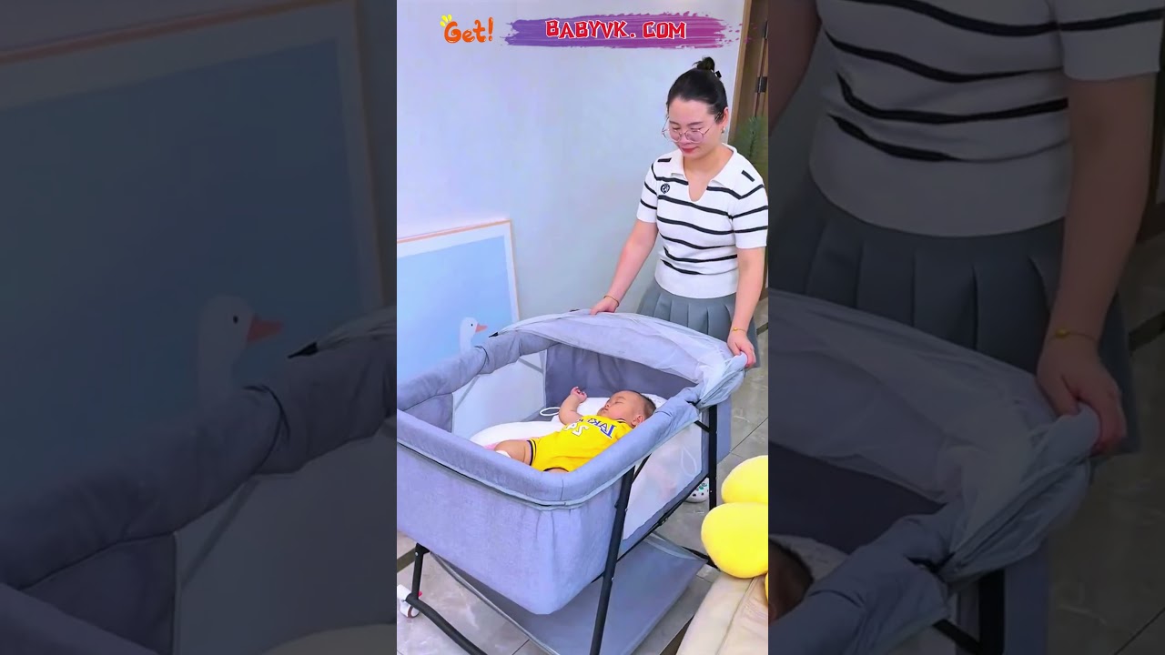 Portable Baby Bassinet with Wheels &ndash; Perfect for Small Spaces & Travel #Baby